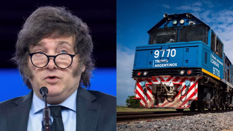 Javier Milei firmó el decreto para privatizar la empresa de trenes Belgrano Cargas